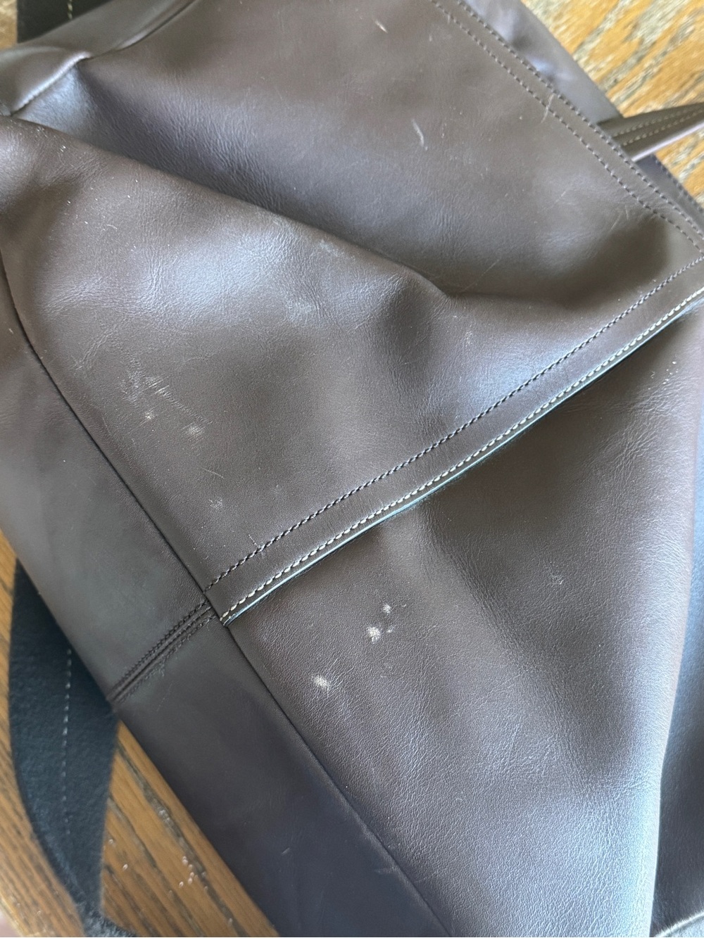 Coach Men's Dark Brown Leather Laptop Briefcase with Shoulder Strap - Picture 3 of 7